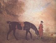 Benjamin Marshall Curricle with a Huntsman (mk25) oil painting on canvas